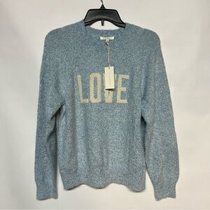 Z Supply Soft Blue LOVE Sweater